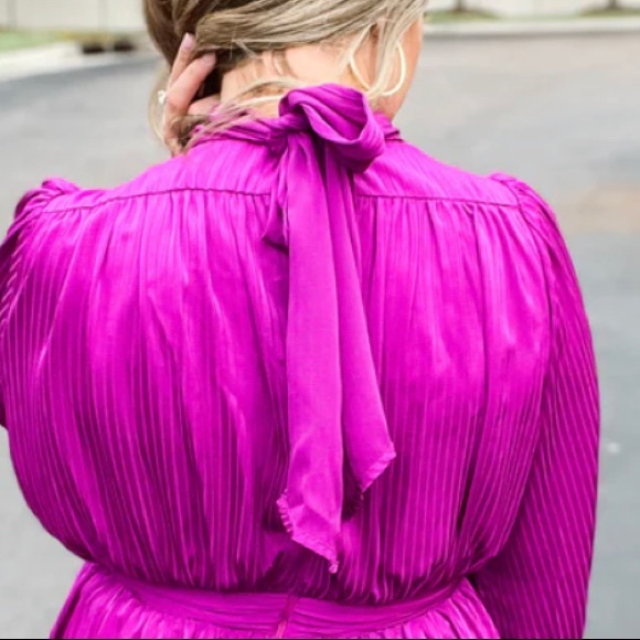 Pink purple holiday boutique dress VICI Impressions - Picture 4 of 5